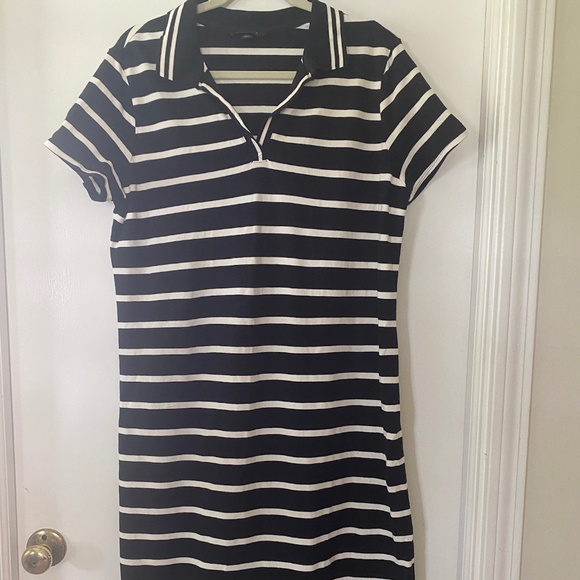Lands End Short Sleeve Polo Dress - Picture 1 of 3
